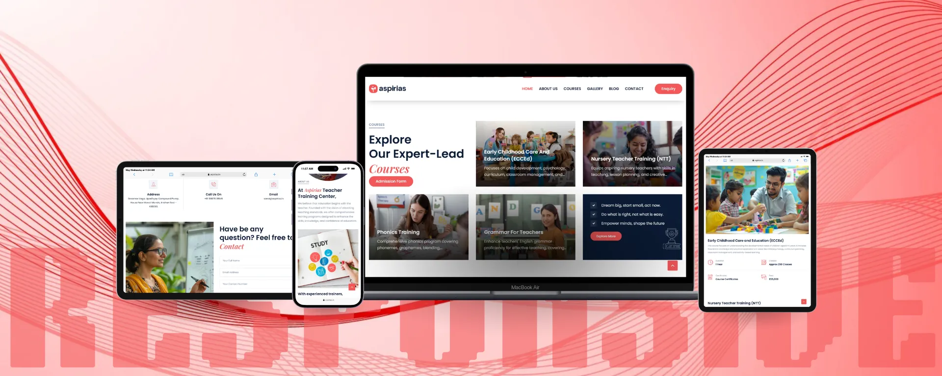 Responsive Educational Platform Website Design
